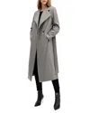 Allsaints Riley Wool Blend Coat In Ultimate Grey