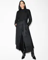 Allsaints Riley Wrap Around Belted Long Line Coat