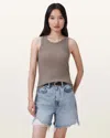 Allsaints Rina Crew Neck Sleeveless Tank Top,