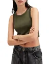 Allsaints Womens Grape Leaf Gre Rina Stretch-jersey Tank Top In Tarmac Green