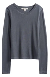 Allsaints Rina Long Sleeve T-shirt In Gray