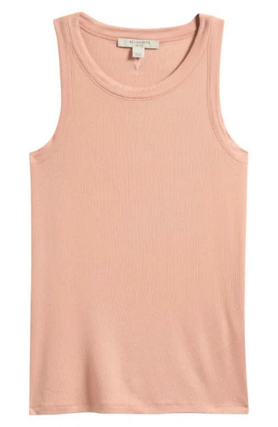 Allsaints Rina Rib Tank In Pink