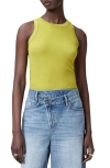 Allsaints Rina Crew Neck Sleeveless Tank Top In Unity Green