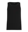 Allsaints Emelyn Tank In Jet Black In Black