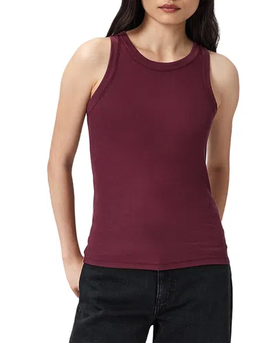 Allsaints Rina Tank Top In Burgundy