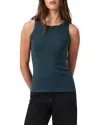 Allsaints Rina Crew Neck Sleeveless Tank Top In Gray