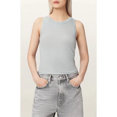 Allsaints Lyocell Rina Crew Neck Sleeveless Tank Top In Gray