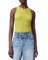 Allsaints Rina Crew Neck Sleeveless Tank Top In Utility Green