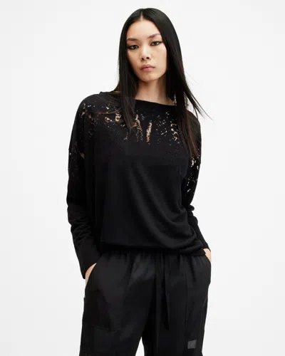 ALLSAINTS ALLSAINTS RITA RELAXED FIT SNAKE PRINT T-SHIRT,