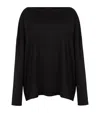Allsaints Francesco Rita Oversize Long Sleeve T-shirt In Black In Black