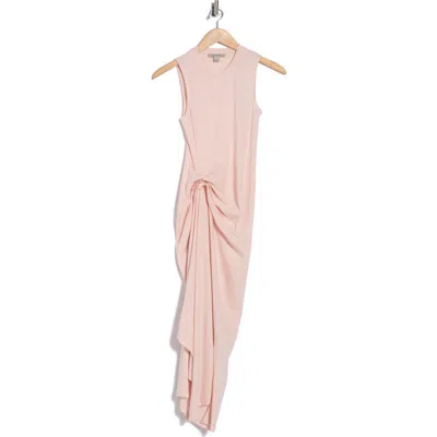 Allsaints Rivi Draped Midi Dress In Pink