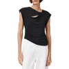 Allsaints Robin Sleeveless Jersey Top In Black