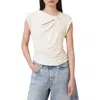 Allsaints Robin Sleeveless Jersey Top In Gardenia Cream