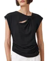 Allsaints Robin Sleeveless Jersey Top In Black
