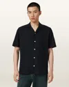 Allsaints Forge Relaxed Fit Lightweight Shirt In Black