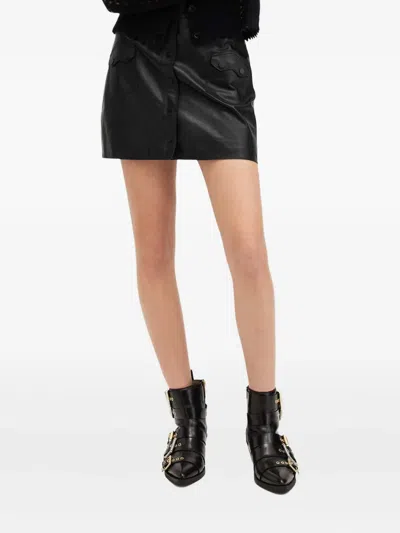 Allsaints Rock Mit Knopfleiste In Black