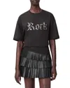 Allsaints Rock Etta Oversized T-shirt In Black