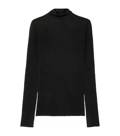 Allsaints Rollneck Pike Sweater In Black