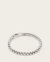 Allsaints Roman Box Chain Carabiner Bracelet In Warm Silver