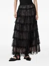Allsaints Rory Tiered Lace Maxi Skirt