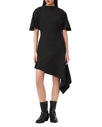 Allsaints Rosa Mini Dress In Black