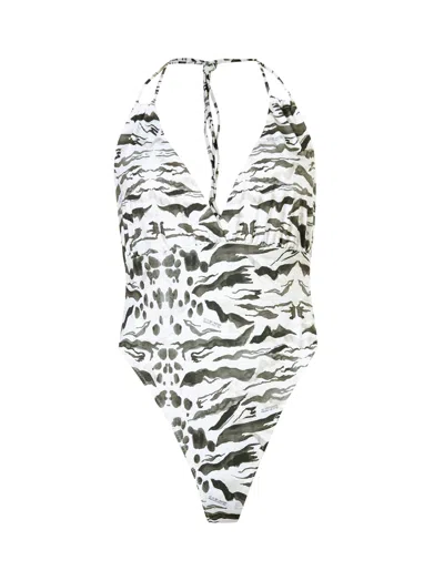 Allsaints Rosa Oniyuri Swimsui In White