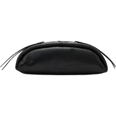 Allsaints Rosalie Leather Pouch In Black