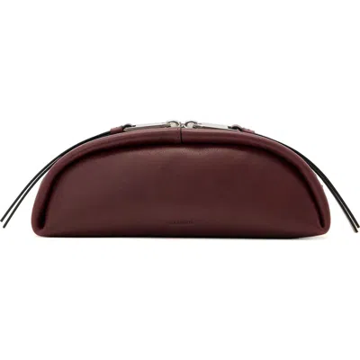 Allsaints Rosalie Leather Pouch In Brown