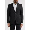 Allsaints Ross Slim Fit Stretch Wool Suit Jacket In Black