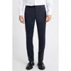 Allsaints Ross Solid Slim Fit Taper Leg Wool Pants Suit Separate In Navy