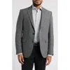 Allsaints Ross Slim Fit Wool & Linen Sport Coat In Grey