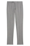 Allsaints Ross Solid Slim Fit Taper Leg Wool Pants In Mid Grey