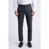 Allsaints Ross Solid Slim Fit Taper Leg Wool Pants Suit Separate In Gray