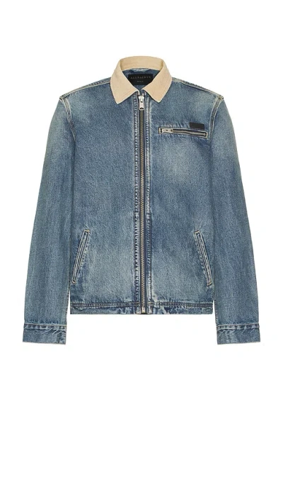 Allsaints Rothwell 데님 자켓 In Blue