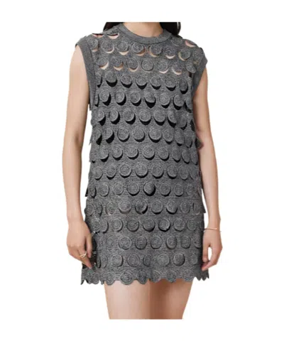 Allsaints Round Neck Dress In Gray