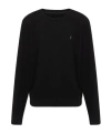 Allsaints Logo-embroidered T-shirt In Black