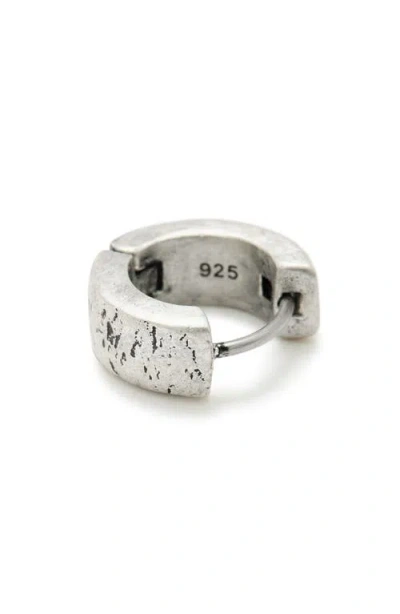 Allsaints Round Ridge Single Huggie Hoop Earring