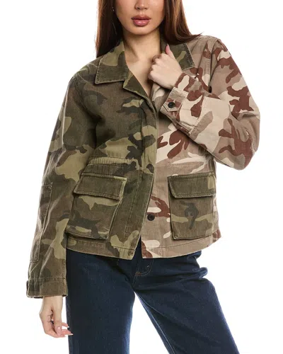 Allsaints Rowan Leather Jacket In Green