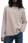 ALLSAINTS ALLSAINTS ROWE LONG SLEEVE WAFFLE KNIT T-SHIRT