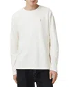 Allsaints Rowe Relaxed Fit Crewneck Sweater In Chalk White