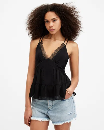 ALLSAINTS ALLSAINTS ROWEN LACE TRIM CAMI TOP