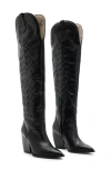 ALLSAINTS ROXANNE OVER THE KNEE WESTERN BOOT