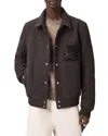 Allsaints Royce Wadded Patch Jacket In Brown
