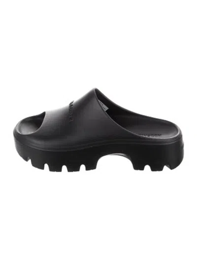 Pre-owned Allsaints Rubber Slides In Black