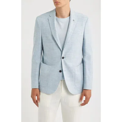 Allsaints Rudy Slim Fit Cotton Blend Sport Coat In Blue