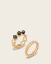 Allsaints Rue Chain Ring In Gold