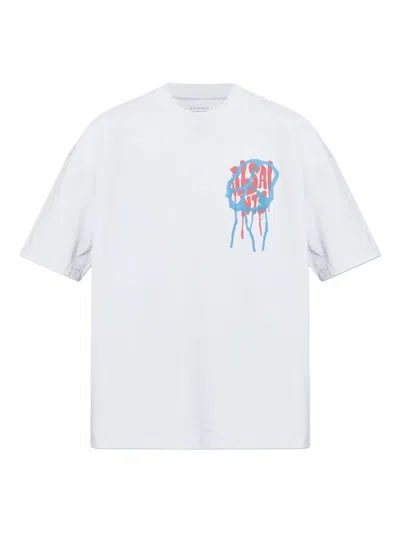 Allsaints Runner Graphic T-shirt In White