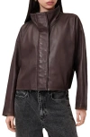 Allsaints Ryder Leather Jacket In Brown