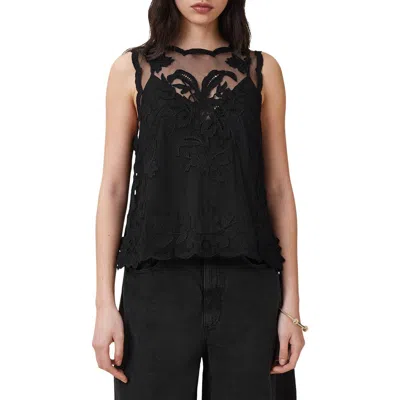 ALLSAINTS ALLSAINTS RYE EMBROIDERED SLEEVELESS TOP