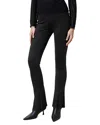 Allsaints Ryla Slit Hem Flare Cuffs In Black
